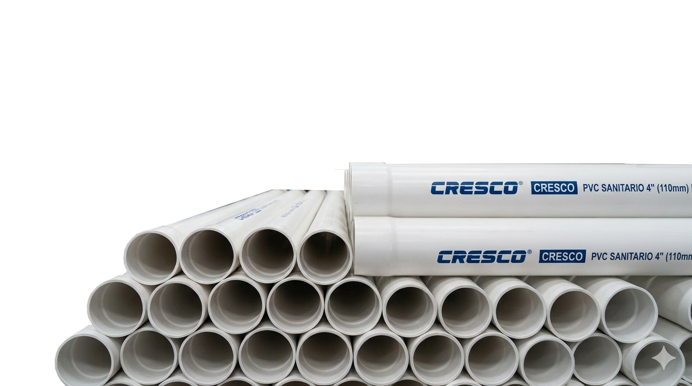 TUBO DE PVC SANITARIO DE 4" MARCA CRESCO